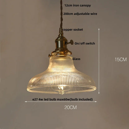 DecorBites™ Clear Glass LED Pendant Lights for Home Decor and Lighting