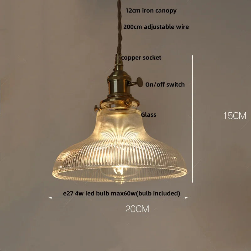 Green Glass LED Pendant