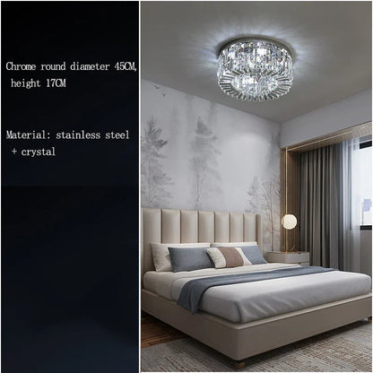DecorBites™ Crystal LED Ceiling Lamp for Chic Living, Bedroom, and Dining Room