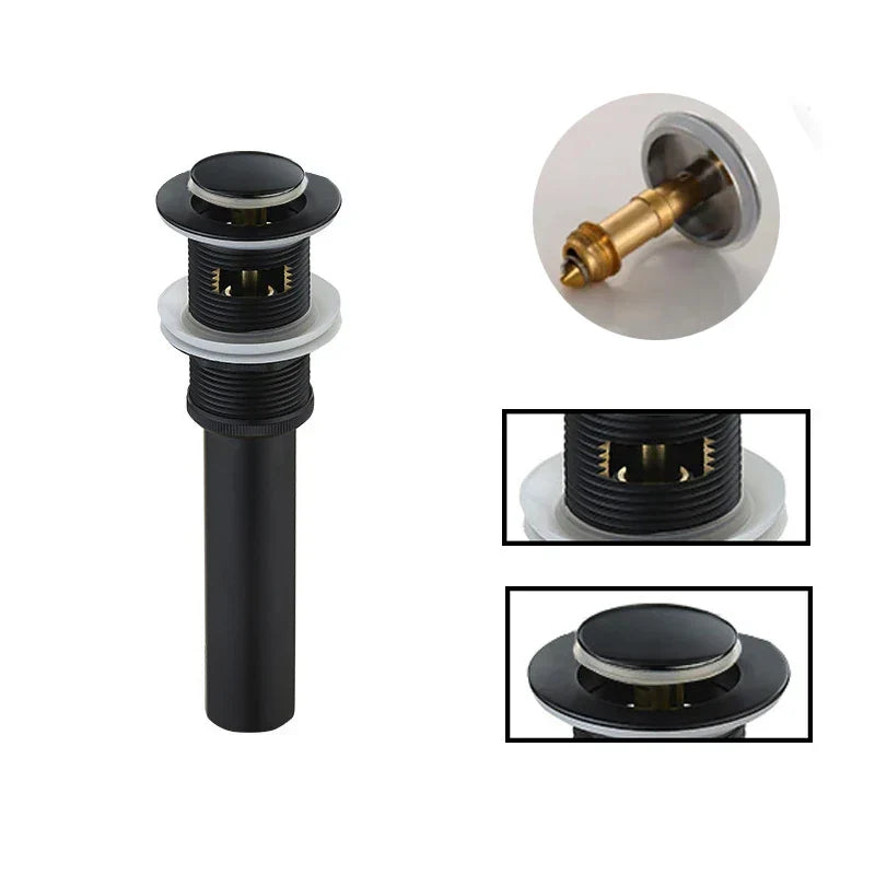 Gold Round Pop-up Drain