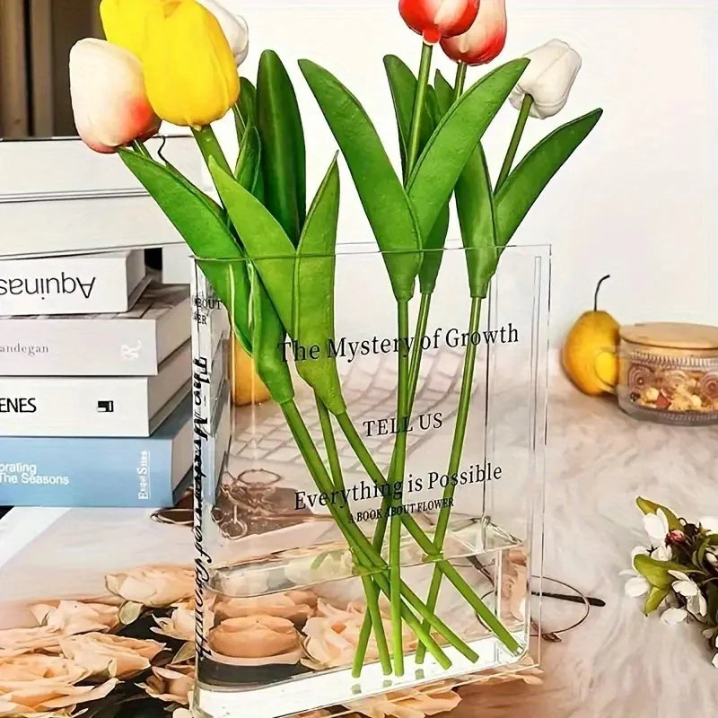 Acrylic Book Vase Home Decor