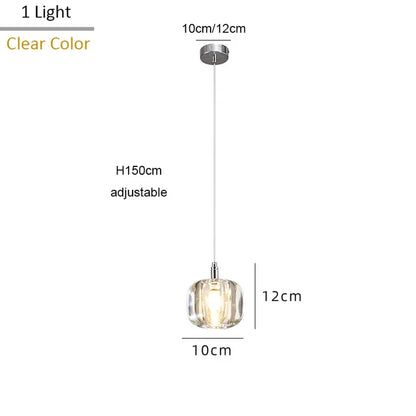 DecorBites™ Crystal LED Chandelier for Home Decoration and Modern Lighting
