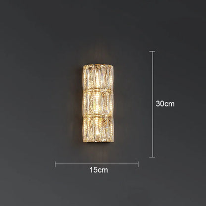 DecorBites™ Crystal LED Wall Lamp for Living Room Aisle Bedroom Staircase Decoration