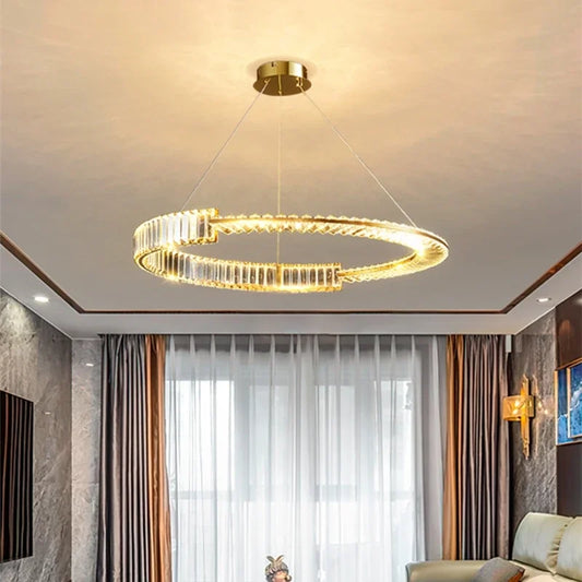 DecorBites™ Crystal LED Chandelier 2025: Elegant Ceiling Light for Home, Hotel & Kitchen