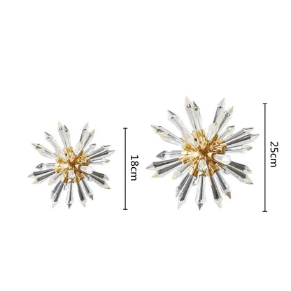 DecorBites™ Crystal Ball Acanthosphere Metal Handcrafted Flower Home Decoration