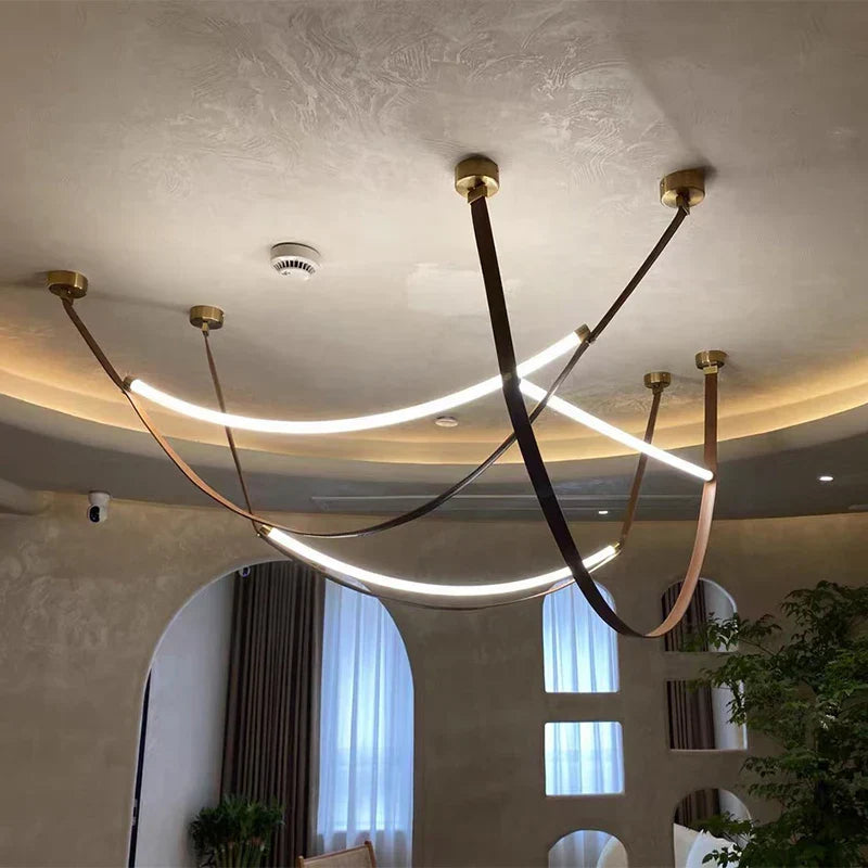 Leather Nordic LED Pendant