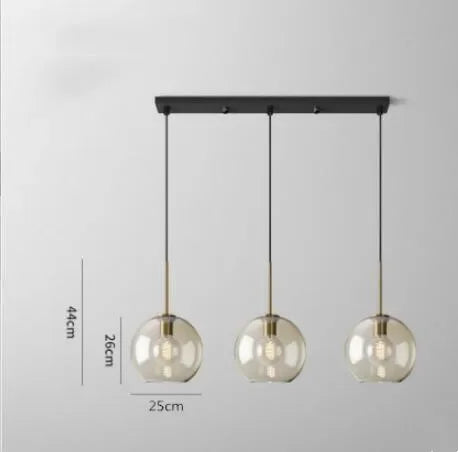Glass Industrial Pendant Light