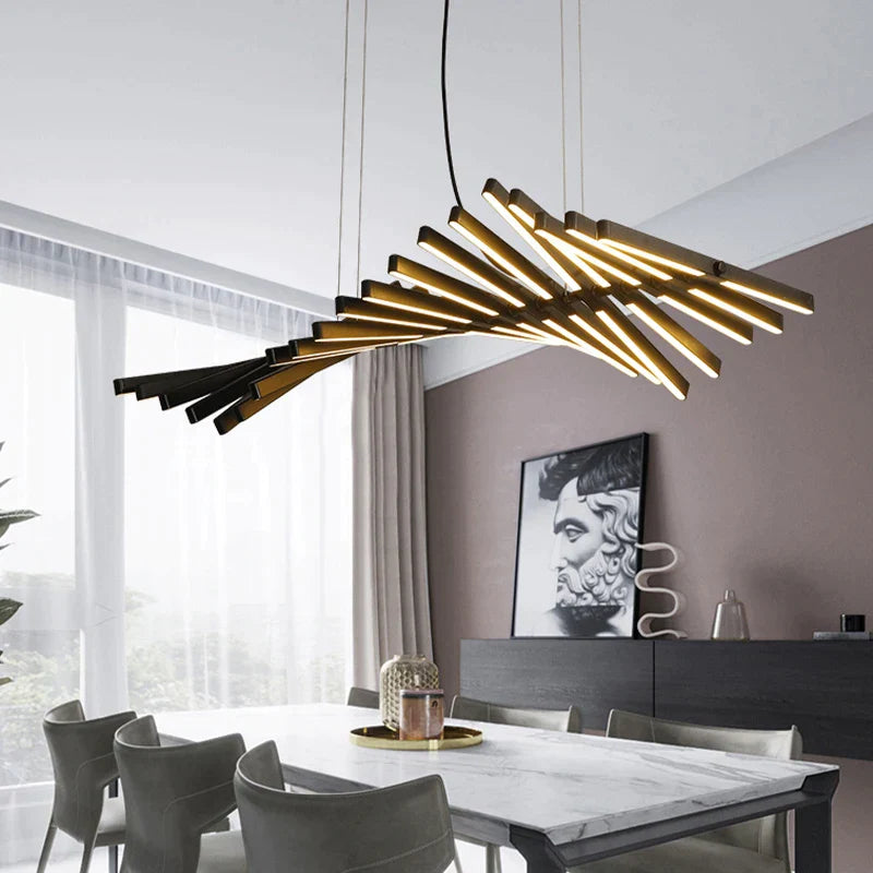 Brushed Metal LED Chandelier