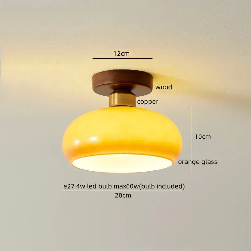 DecorBites™ Cotton Shape LED Ceiling Lamp - Cream. Nordic Style, Hallway Balcony Porch Light.
