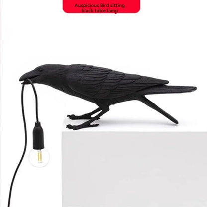 DecorBites™ Lively Bird Resin Table Lamp - Home Decor Lighting for Bedroom, Living Room
