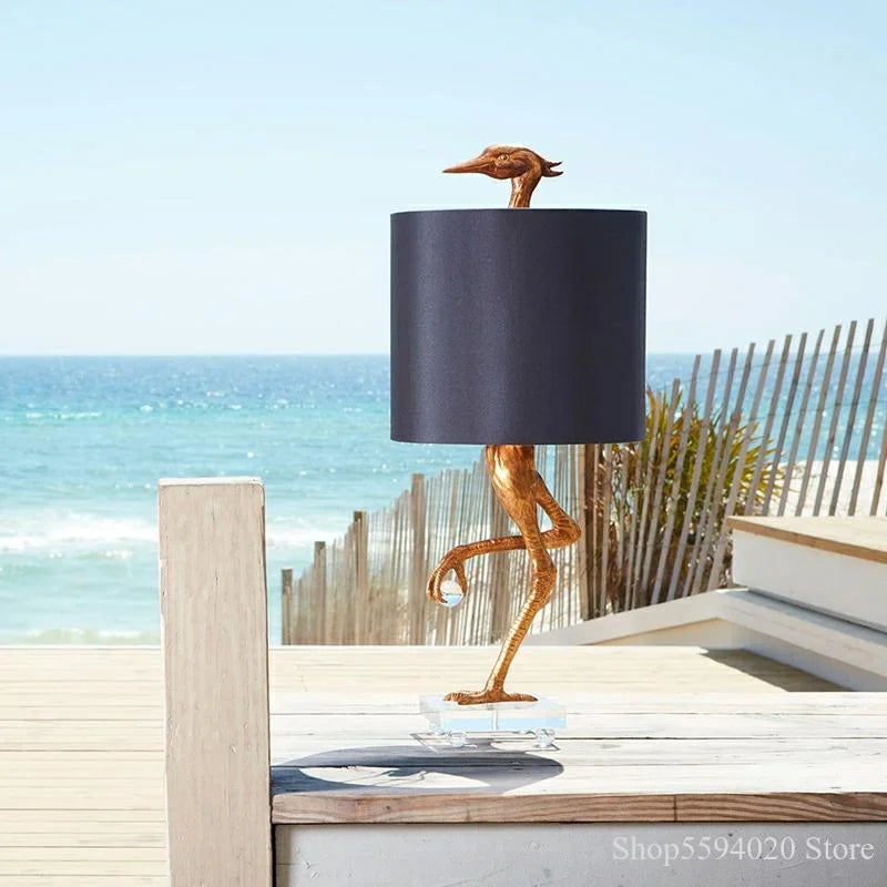 DecorBites™ Creative Ostrich Table Lamp for Modern Home Decor in Living Room and Bedroom