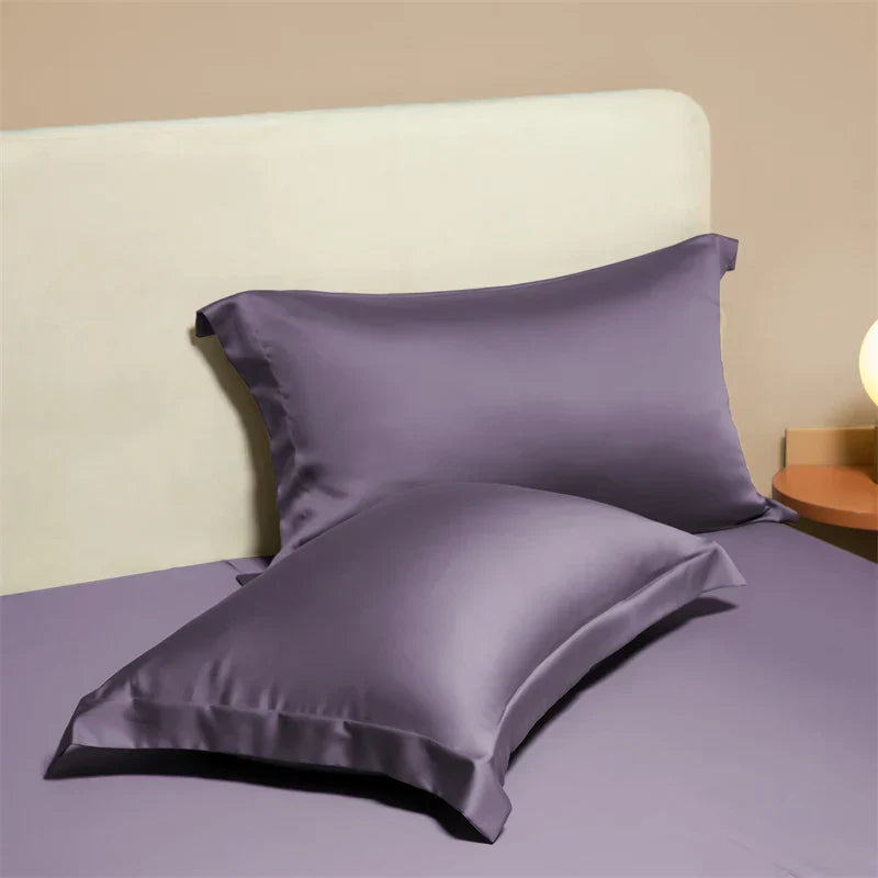 DecorBites™ Egyptian Cotton Pillowcase Set - Solid Color Pillow Shams Covers