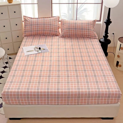 DecorBites™ Japanese Style Thick Fitted Sheet for Queen/King Bed