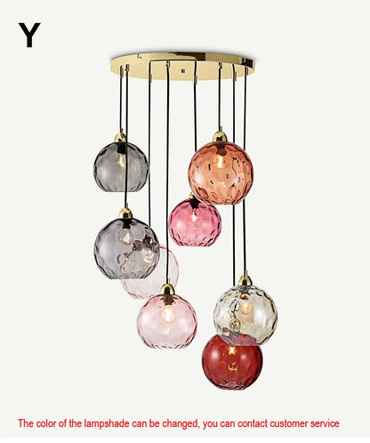 DecorBites™ Glass Ball Lustre Pendant Lights - Modern Nordic Design for Kitchen, Bedroom, or Restaurant
