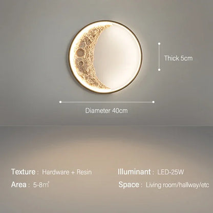 DecorBites™ Crescent Moon Wall Lamp for Bedroom and Hallway