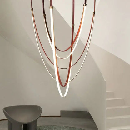 DecorBites™ LED Long Strip Chandelier for Modern Living Room and Villa