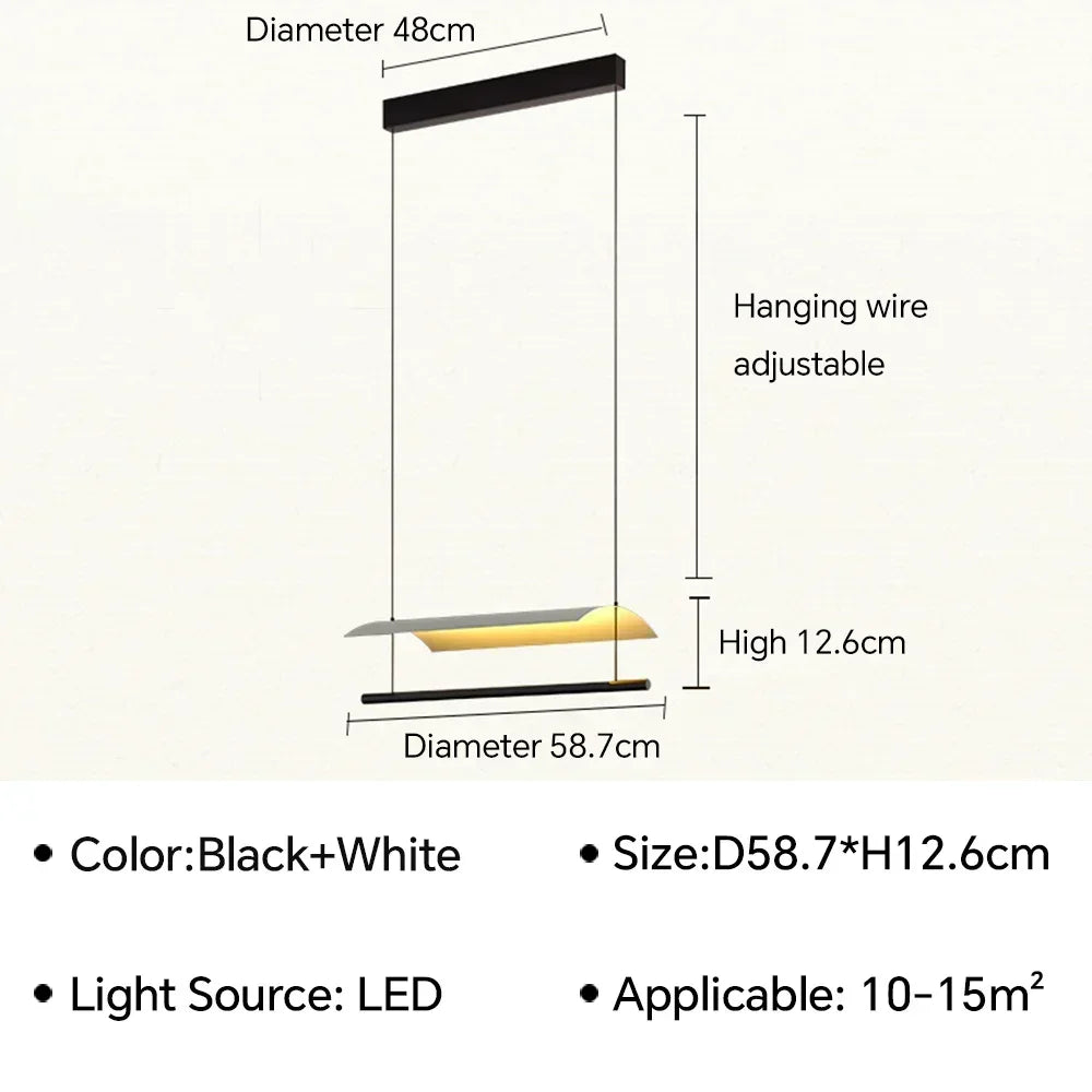 Brushed Steel LED Pendant