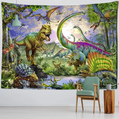 DecorBites™ Jungle Animal Tapestry Wall Hanging: Bohemian Style Home Decor & Children's Room Art