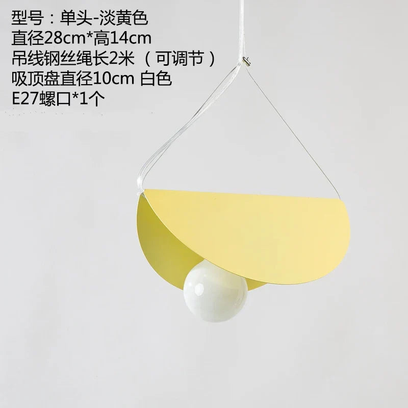 DecorBites™ Geometric Iron Pendant Light for Dining Room Bedroom Children's Room