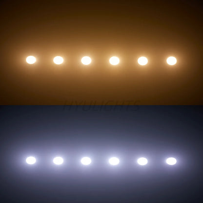 DecorBites™ 2eyes COB LED Audience Lights 2x100W 2in1 Strobe Wash Disco DJ Light