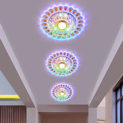 DecorBites™ Crystal Glass LED Ceiling Spot Light for Home Decor