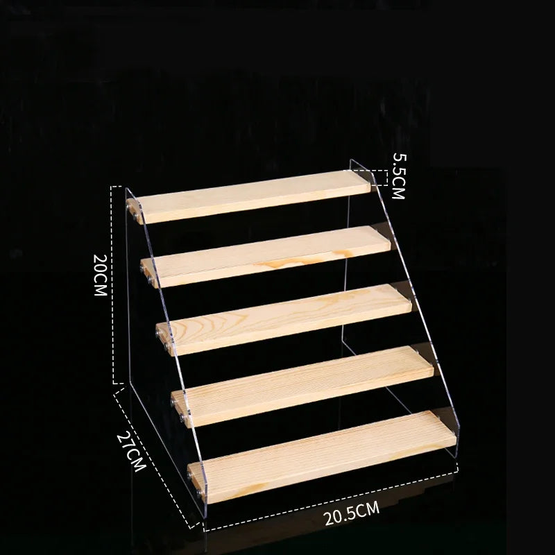 DecorBites™ Acrylic Makeup Organizer Display Stand - 5 Layer Clear Cosmetic Holder