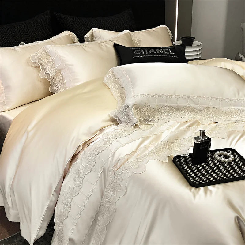 Silk Cotton Patchwork Bedding