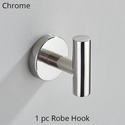 DecorBites™ Bathroom Hardware Set Shelf Paper Holder Hook Towel Rack Ring Bath Accessories