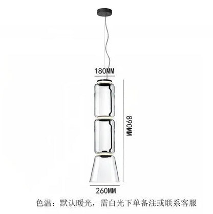 DecorBites™ Glass LED Pendant Light - Stylish and Modern Illumination for Various Spaces