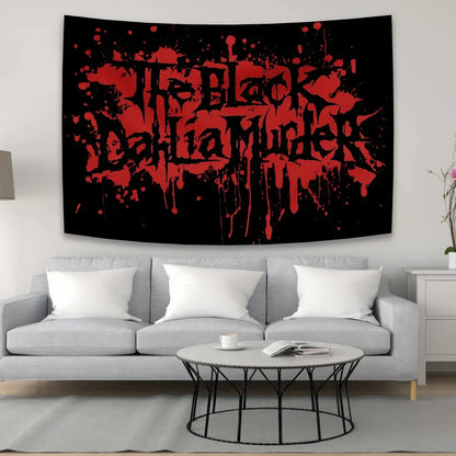 DecorBites™ Black Dahlia Murder Metal Band Tapestry: Rock Music Poster for Studio Bar