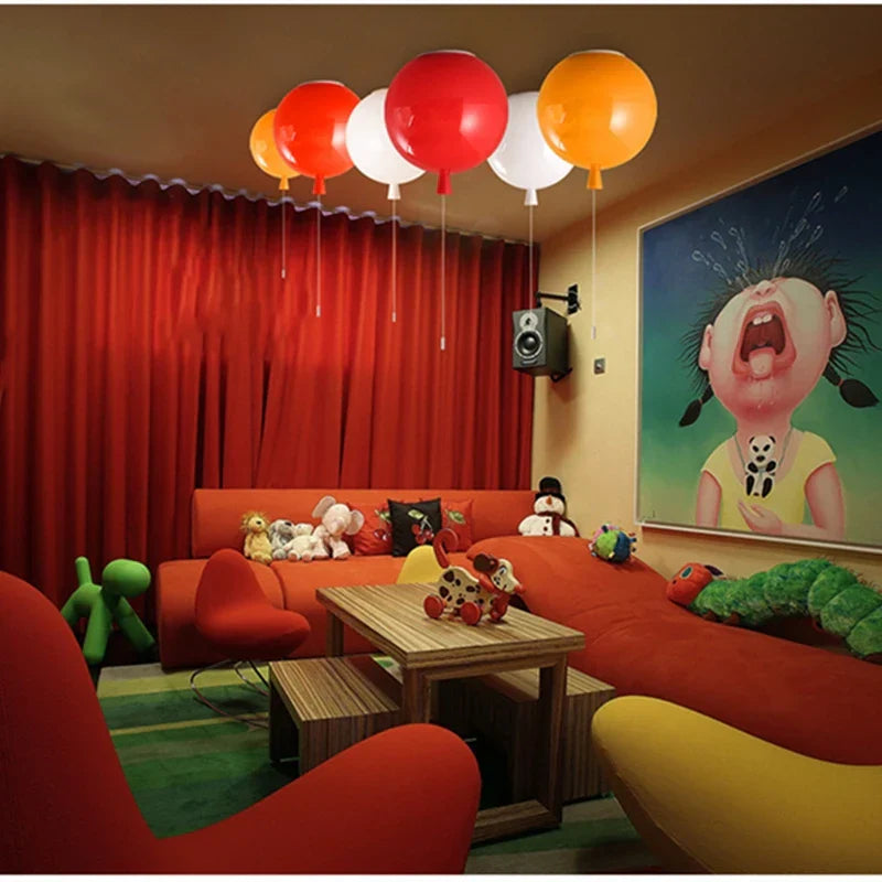 DecorBites™ LED Balloon Ceiling Lamp: New Nordic Style for Children's Room, E27 Indoor Lighting Fixtures