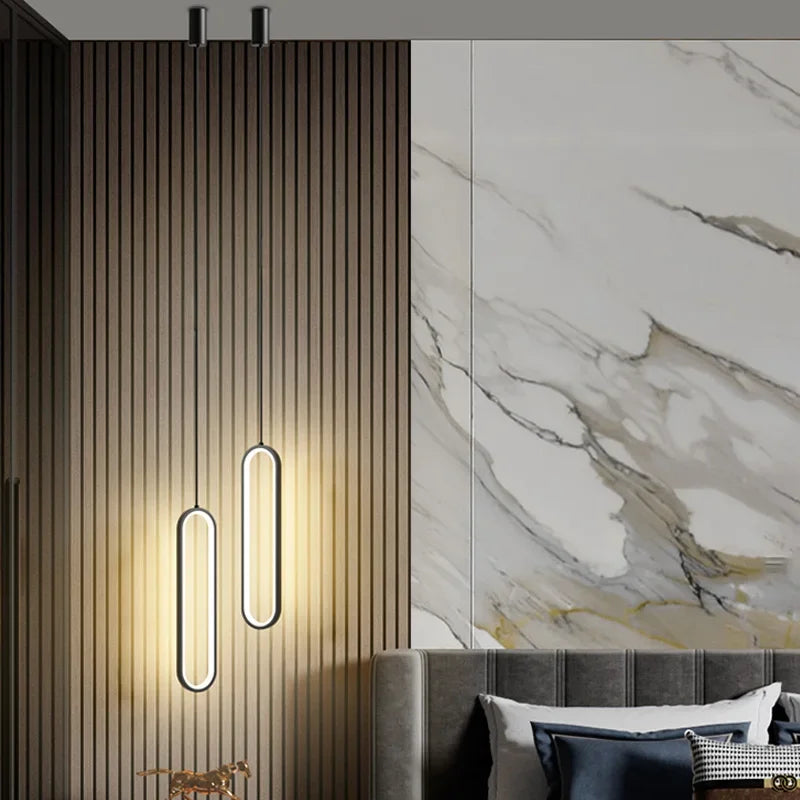 Sleek LED Pendant Chandelier