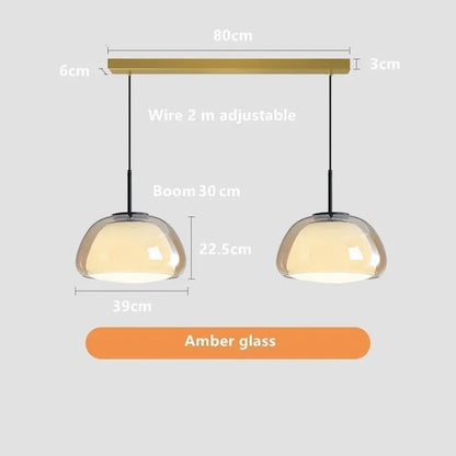 DecorBites™ Glass Jelly Pendant Lamp: Minimalist Luxury Design for Home Living Room Bedroom