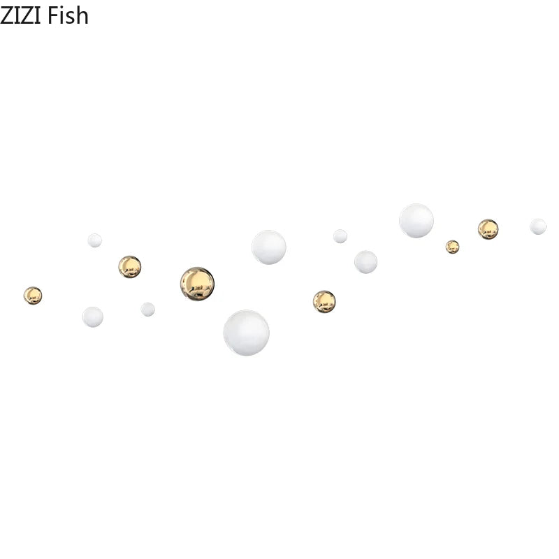 Gold Spherical Wall Ornaments