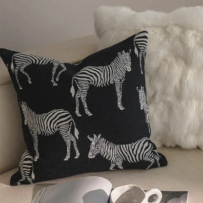 DecorBites™ Geometric Jacquard Pillow Cover Set – Elegant Home Decor Essential