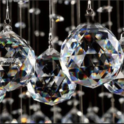 DecorBites™ Double Spiral Crystal Chandelier: Luxurious K9 Crystal Lighting for Hotels and Villas
