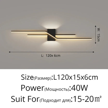 DecorBites™ LED Wall Lamp: Modern Long Strip Design for Aisle, Bedroom, Closets - Indoor Sconces Lighting