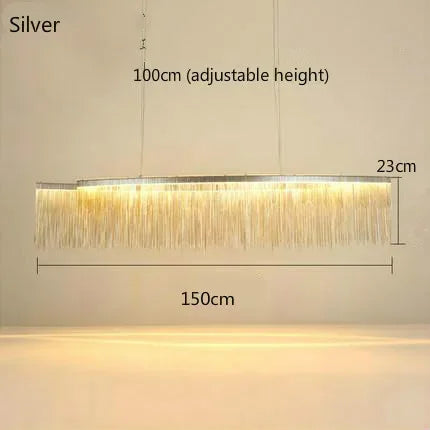 Aluminum Waterfall Pendant Light