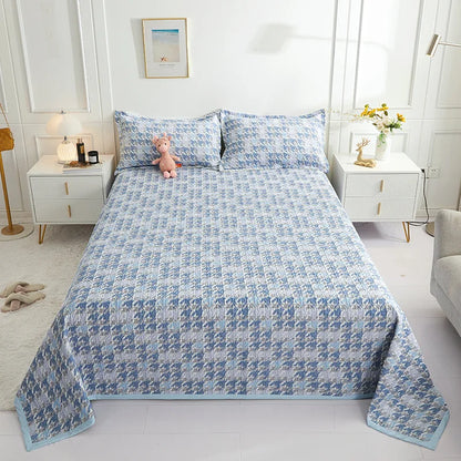 DecorBites™ Cotton Double Bedspread Set with Floral Design for Healthy Home Bed Decor