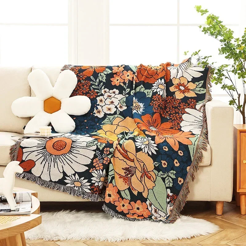 Gothic Cotton Tapestry Blanket