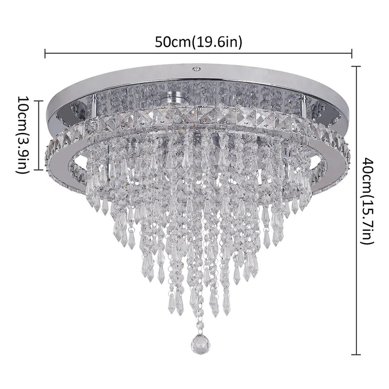 Gold Crystal Smart Chandelier