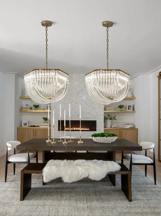 DecorBites™ Crystal Glass Pendant Lights, Dimmable Modern Lighting