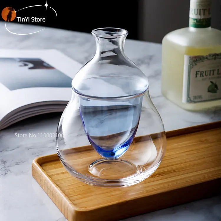 DecorBites™ Glass Wine Decanter & Ice Jug Set for Home & Bar