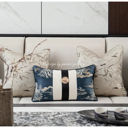 DecorBites™ Dragonfly Insects Embroidery Cushion Cover - Quaint & Elegant Style Pillow Case