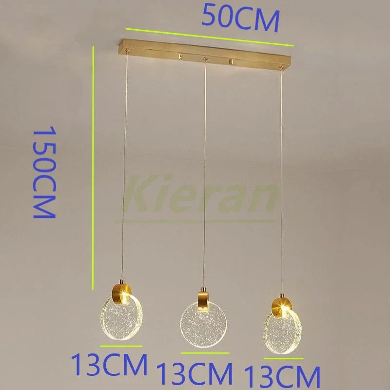 DecorBites™ Crystal LED Chandelier: Modern 5head Highlight for Bedroom, Bar, Study Room Decor