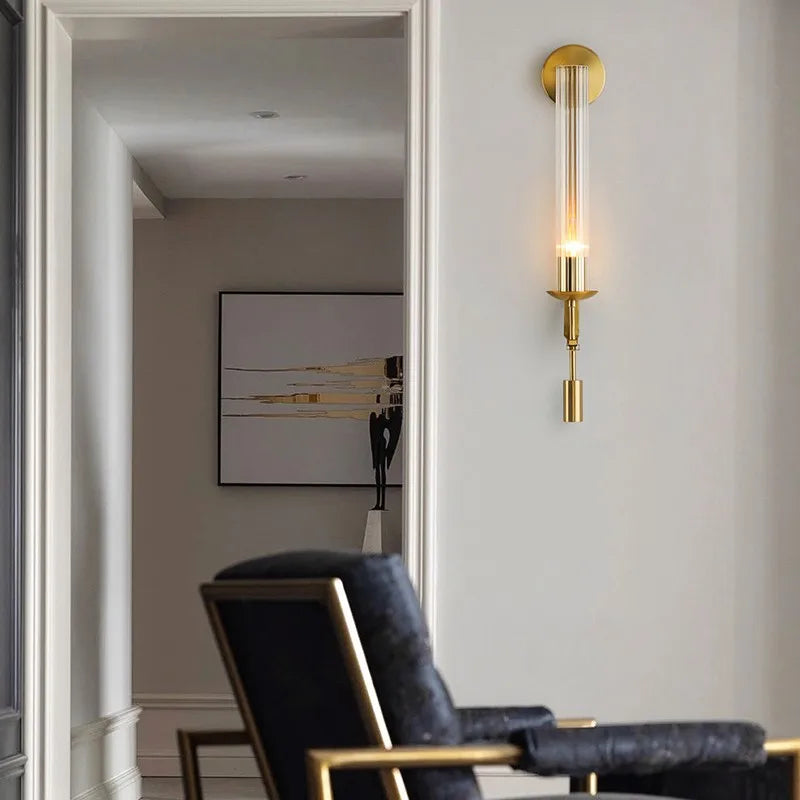 Gold Vintage Wall Sconce Retro Modern Style