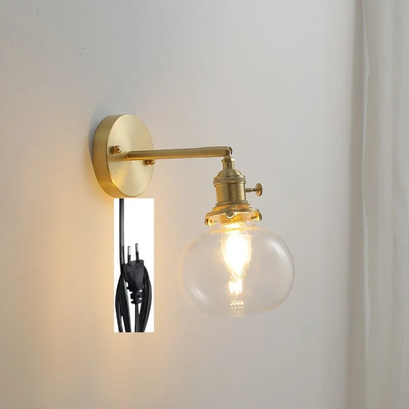 DecorBites™ Glass Ball Wall Sconce Modern Wandlamp Stair Light for Bedroom Bathroom Mirror