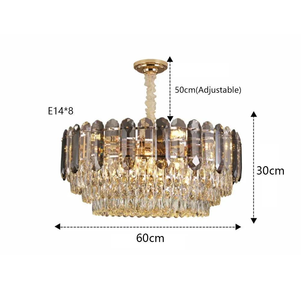 DecorBites™ Crystal LED Wall Lamp: Minimalist Luxury Lighting for Living Room TV Background