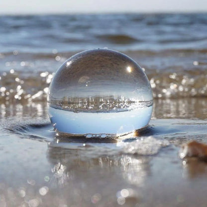 DecorBites™ Glass Crystal Ball 4cm Mirrored Photography Prop Fengshui Home Decor
