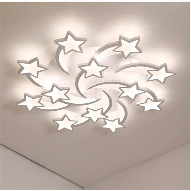 DecorBites™ LED Acrylic Chandelier with Remote for Bedroom Dining Living Room Lighting